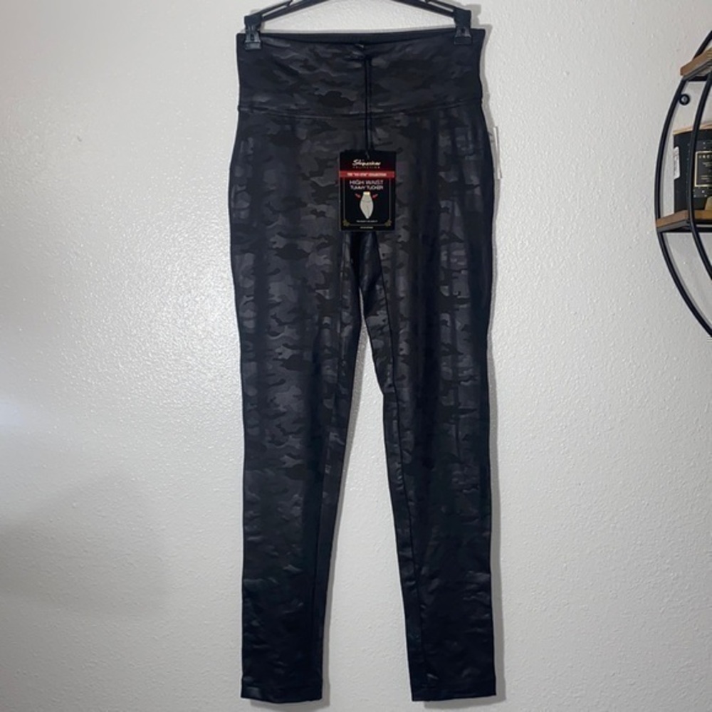 Shinestar High Waist Tummy Tuck Leggings Medium Black NWT